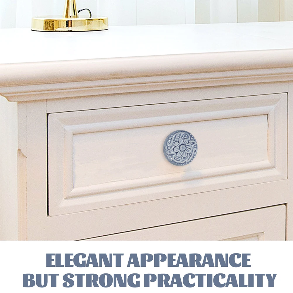 

10pcs Cabinet Replacement Ceramic Drawer Pulls Furniture Handle Kitchen Cupboard Door Knob Durable Hardware Accessory Closet