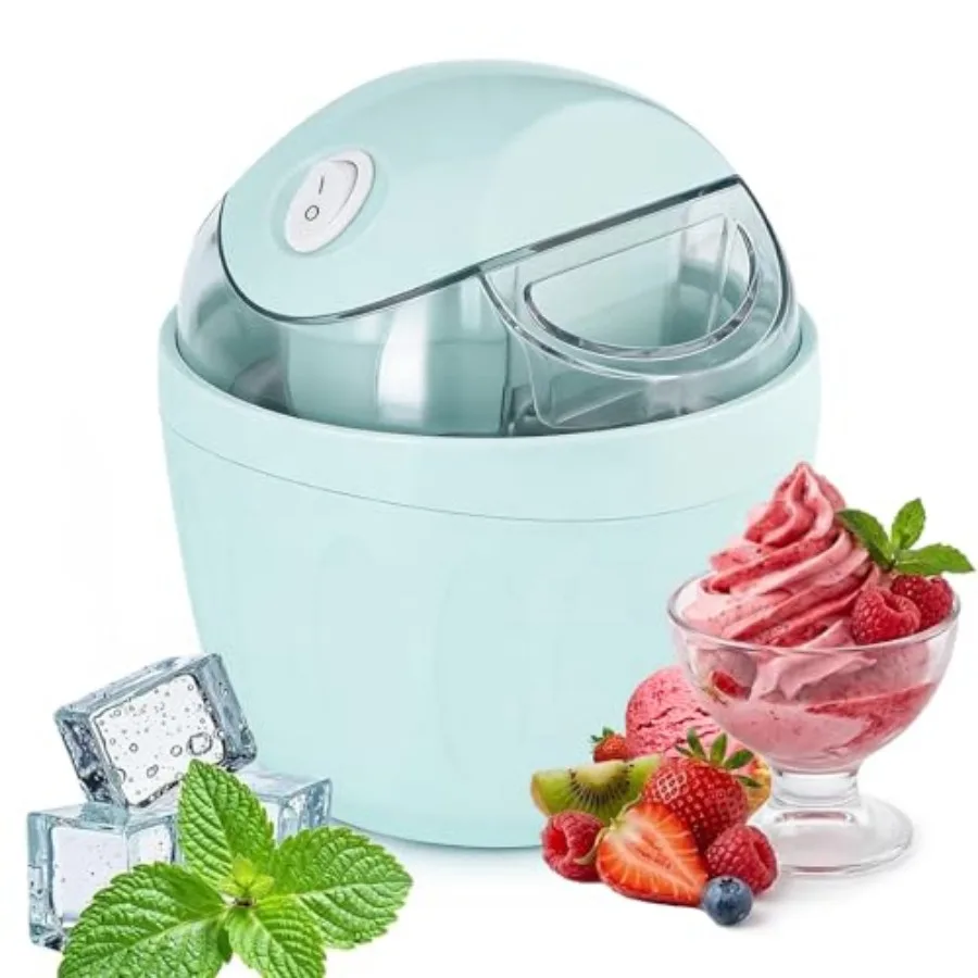 

Mini ice Cream Maker, 2026 New DIY Mini Ice Cream Maker, One-Touch Dessert Maker, Single Serving of Gelato, Frozen Yogurt, Comp
