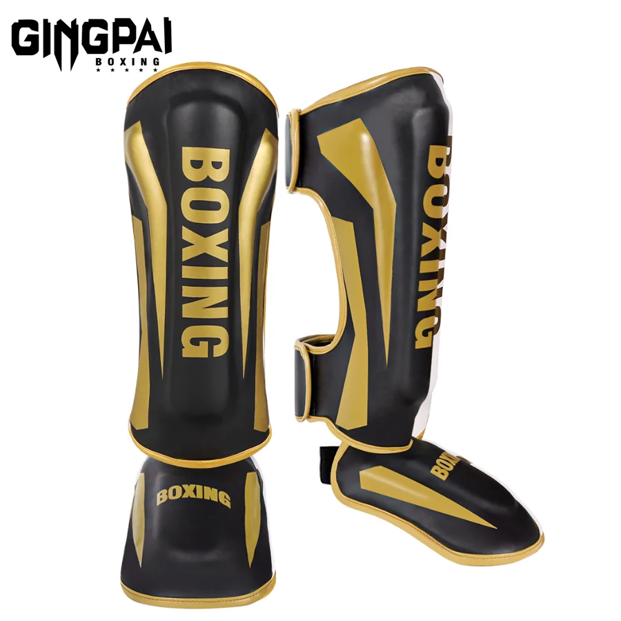 MMA boks nagolenniki podbiór Kickboxing sprzęt podtrzymujący kostkę młodzież dorosłe dzieci Karate ochraniacze Sanda Muay Thai legginsy DEO