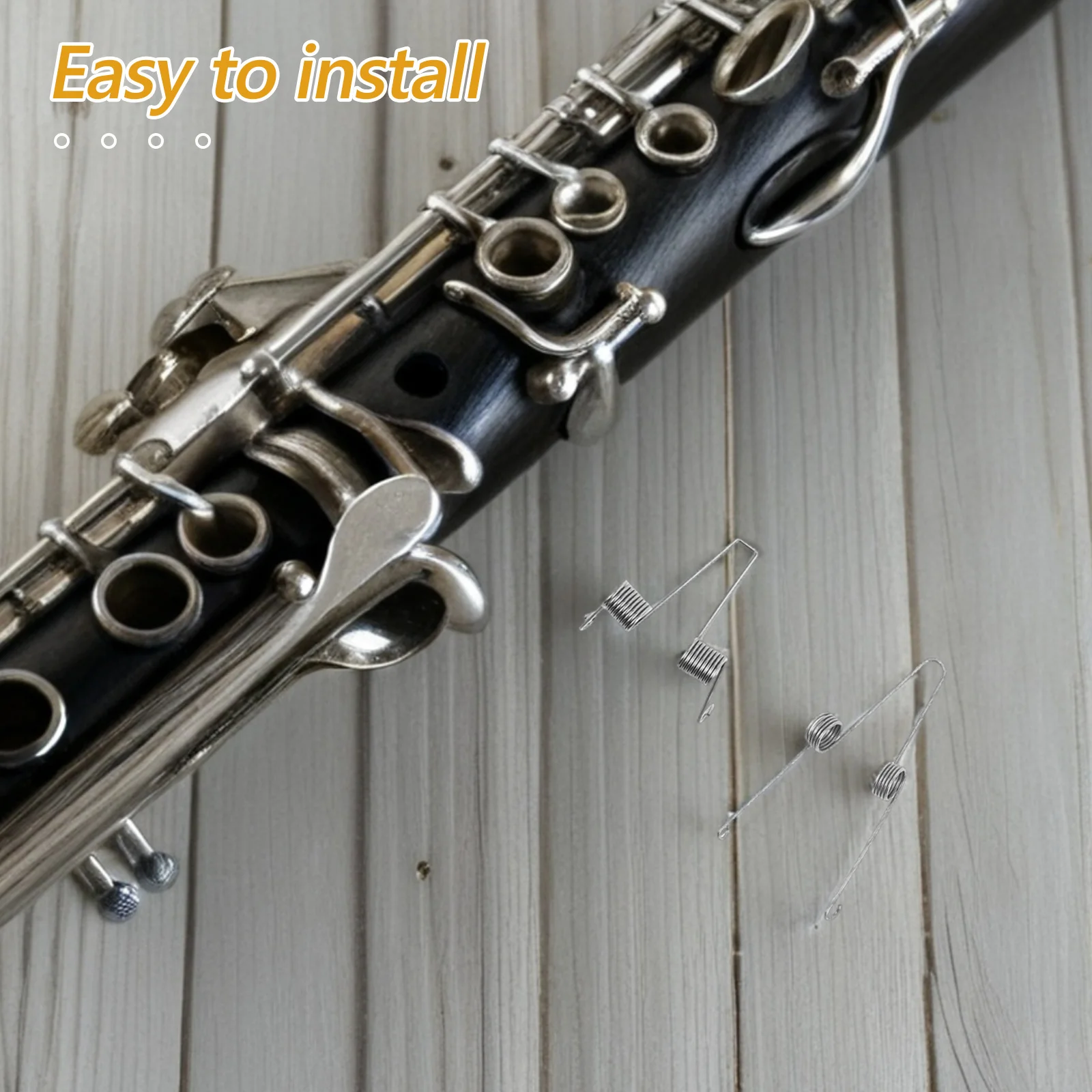 

6pcs Baritone Valve Springs Durable Brass Instrument Repair Parts For Trumpet Trombone Tuba Tenor Horn Spit Drain Key