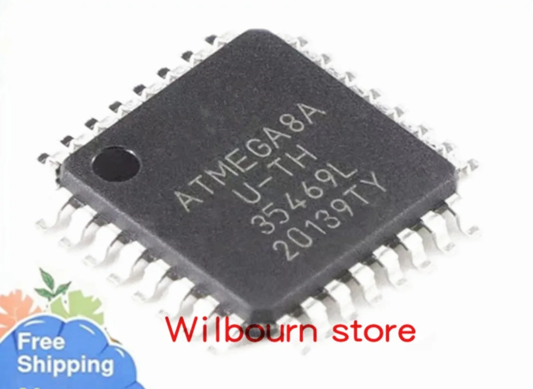New  10PCS~50PCS/LOT ATMEGA8A-AU ATMEGA8A  ATMEGA8AU-TH ATMEGA8AU-TW TQFP-32 8-bit with 8K Bytes In-System Programmable Flash