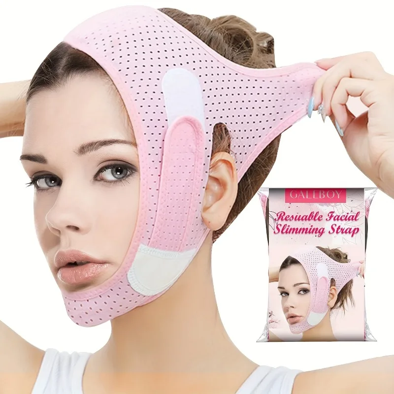 1 Stück V-förmige Gesichtsliftmaske, parfümfreies Schönheitswerkzeug für Männer und Frauen, verbessernder Kinnheber, Gesichtsstraffungsgurt