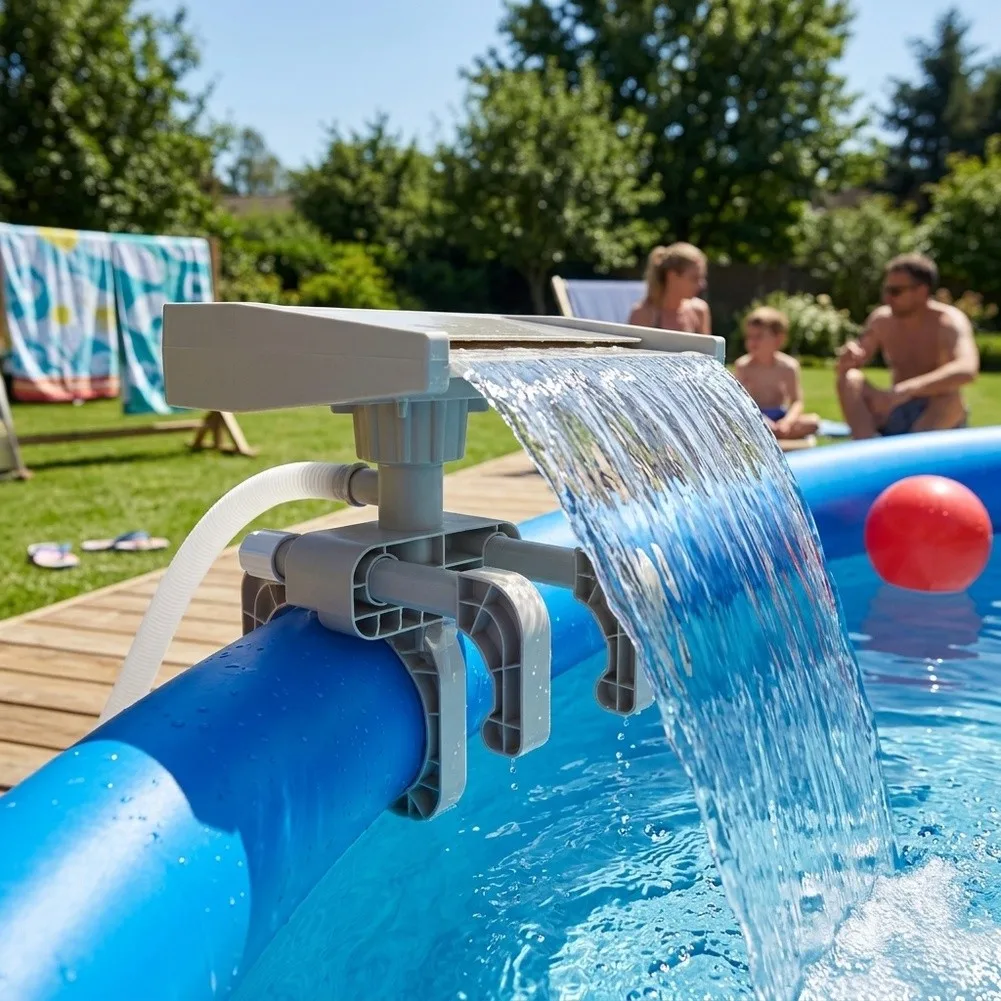 For Inflatable Swimming Pools Detachable Waterfall Fountain For Summer Pool Parties AS Shown Customizable Water Flow Nozzle