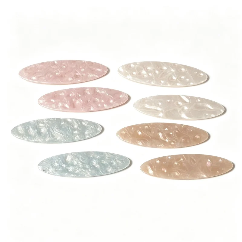 Wholesale 50pcs/lot color print geometry ovals shape acrylic cabochon diy jewelry garment hair accessory