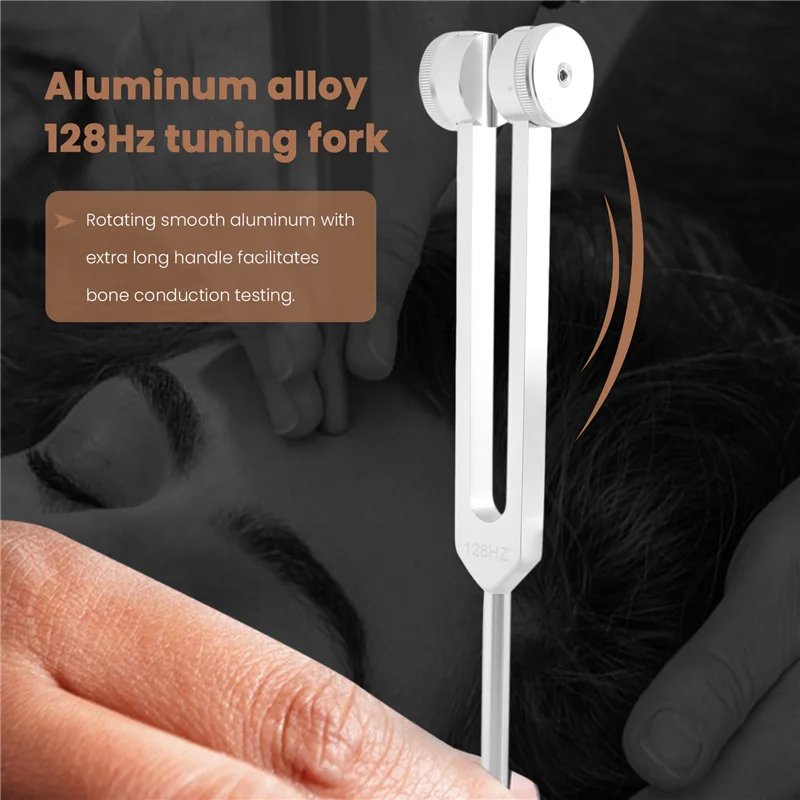 

A53Q-Aluminum Alloy 128Hz Tuning Fork Can Be Used For Ear Picking Gifts, High Quality And Luxury Workmanship