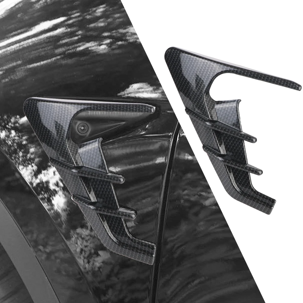 For Tesla Model Y 2019-2022 / Model 3 2021 2022 Spoiler Dust Cover Car Side Camera Decoration Car Side Wing Panel Cover 2PCS