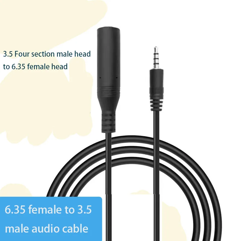 6.35 Female To 3.5 Male Audio Cable, Electric Piano Guitar 6.5 Microphone Cable, Audio Headphone Conversion Cable