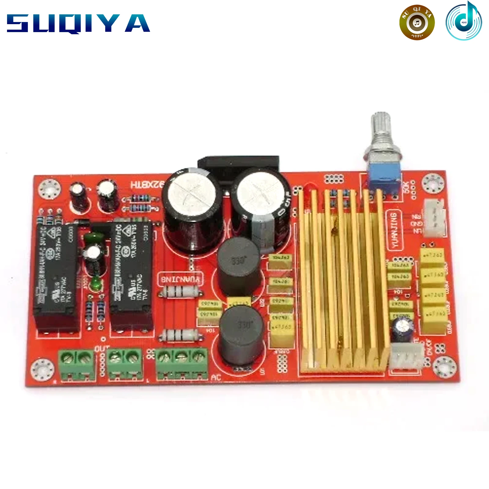 8 ohm load at 200W power output TDA8920 upgrade amplifier board ( with double protection relay horn )