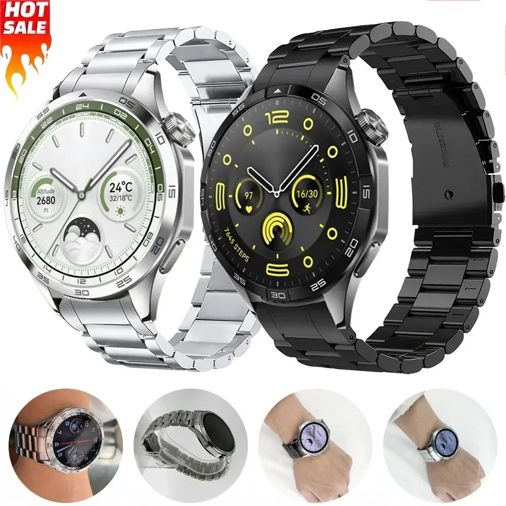 Officiële Originele Polsband voor Huawei Horloge GT 4/5 46mm Metaal roestvrij staal Vervangbare Horlogeband voor Huawei Horloge GT 5 46mm