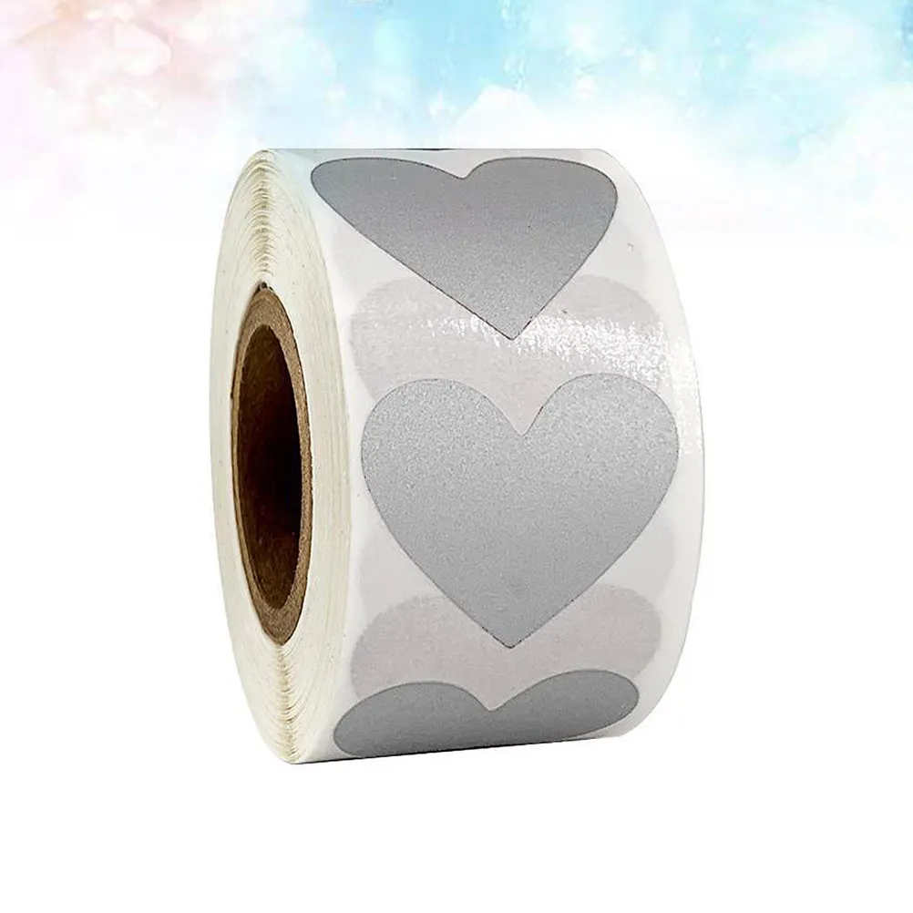300Pcs Heart Shape Scratch Off Stickers Labels Premium Quality Bright Colors Peel Shower Bridal