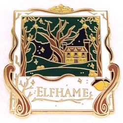 Elfhame Window Hard Enamel Pin Fantasy Novel Inspired Badge Reading Lovers Jewelry Gift