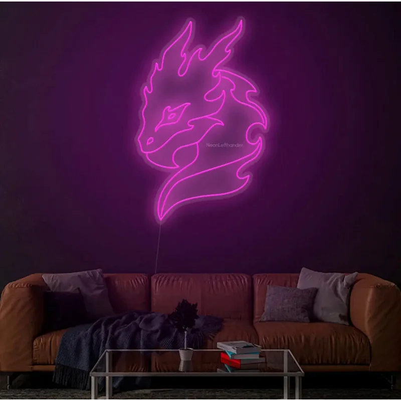 Benutzer definierte Charizard Anime Logo führte Leucht reklame für Desktop-Spielzimmer Dekor personal isierte Geburtstags geschenke Neon leuchten Buchstaben