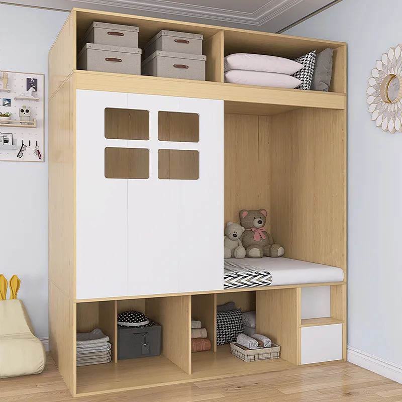 Living Room Partition Bed Cabinet Integrated Hong Kong Small Living Tatami Locker One Room Changed To Two