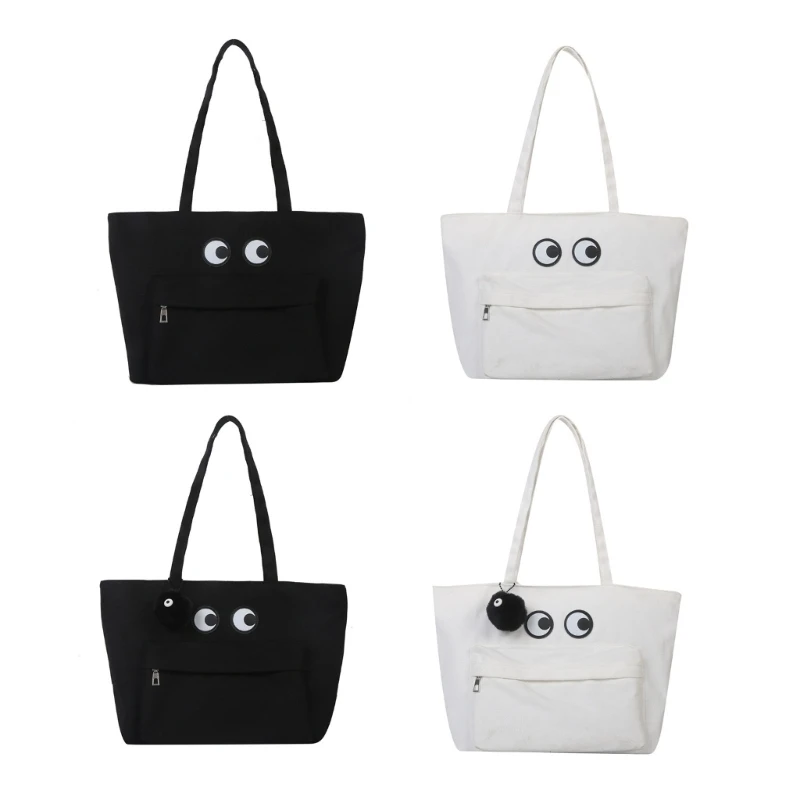 

Women Cartoon Canvas Shoulder Bag Fashion Shopping Bags Handbags