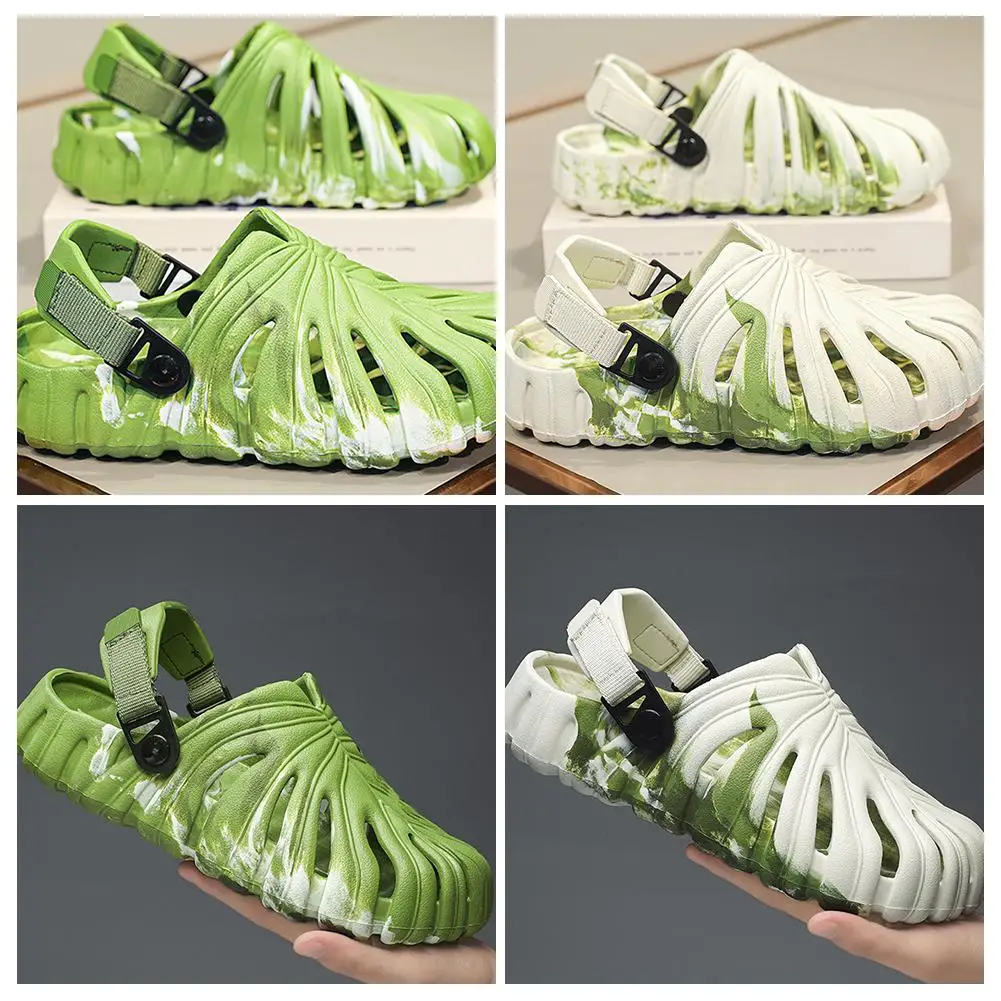 Monstera Delnorosa-Sandales de plage légères unisexes, chaussures d'extérieur respirantes à enfiler, pantoufles d'été pour E9S3, nouvelle mode