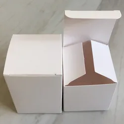 30Pcs/pcs  Large Size 350gsm White Paper Box  DIY Package For Candle Toy Jewelry Gifts Glass Bottles Tubes Jar  11x11cm 12x12cm