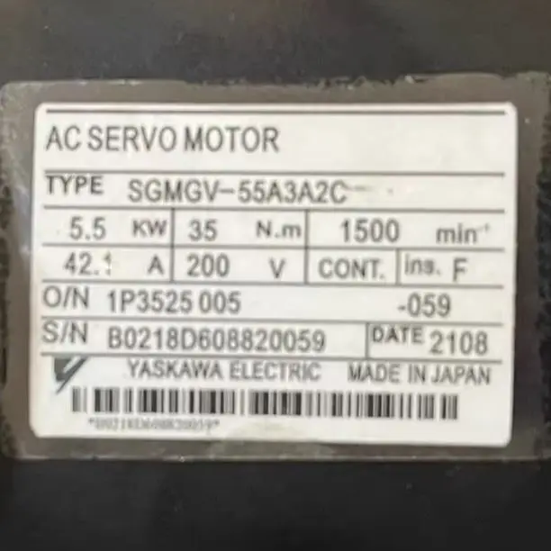 

Brand New SGMGV-55A3A2C Servo Motor Original Genuine，In Stock，SGMGV 55A3A2C，Fast shipping