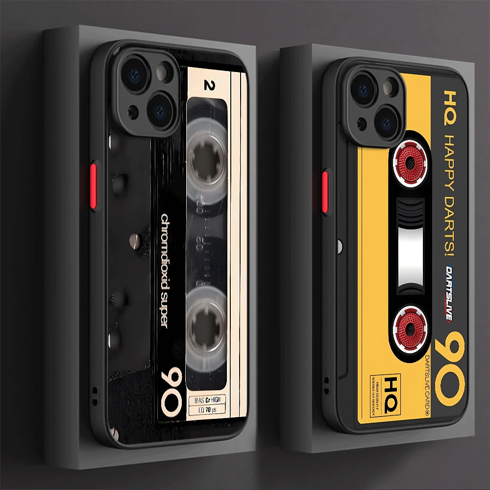 

Винтажный чехол для телефона с радиоприемником для iPhone 16, 15, 14, 13, 12, 11 Pro Max Mini X XS XR SE 7 Plus, противоударный матовый чехол Fundas