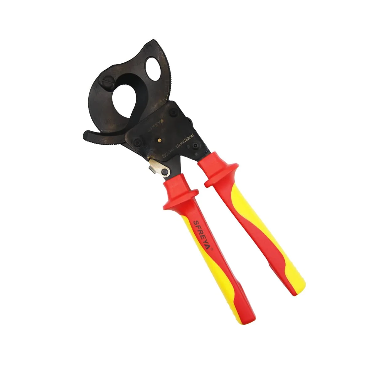VDE 1000V Insulated Ratchet Cable Cutter OEM Customizable Professional Grade Chrome Vanadium F8029