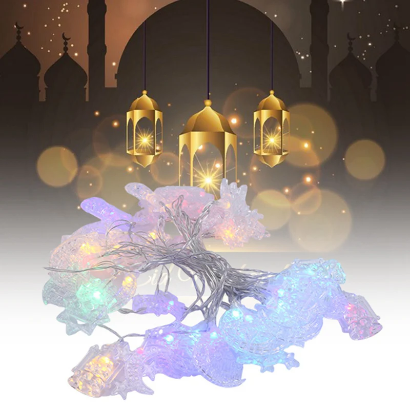 USB Constant Licht 6 Meter 40 Lampen Arabische Eid Palace Lights Decoratieve Gulbang Festival Lights Kleurrijke Lichtslingers