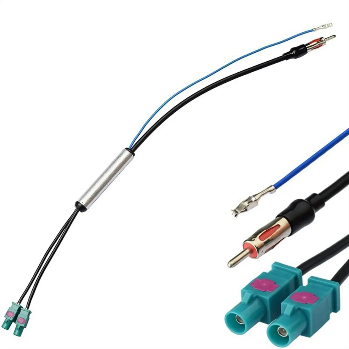#79U (Photo Color)Car Radio Antenna Adaptor for AUDI Adapter,Automotive Parts & Accessories