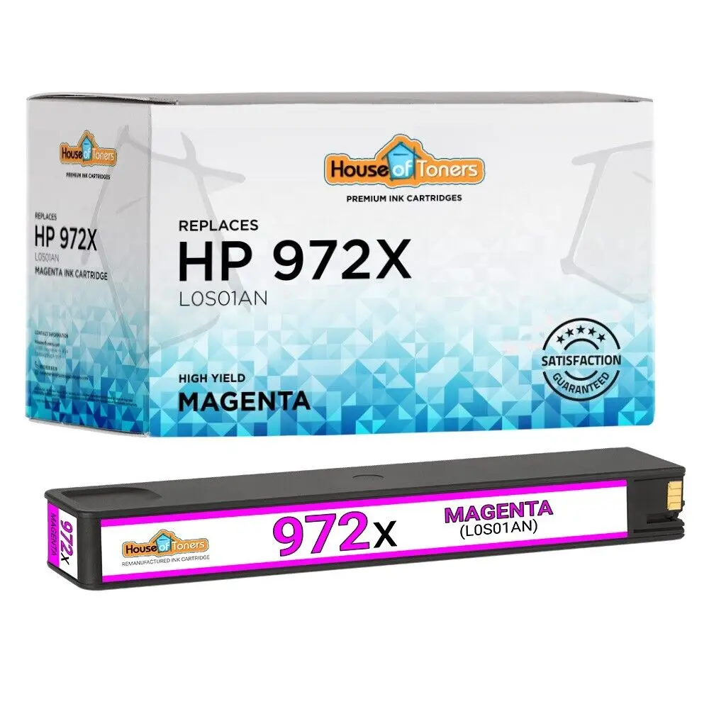 Cartucho de tinta Magenta HP 972X de repuesto para HP Pagewide Pro 452dn 452dw