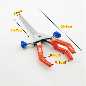 Laboratuvar demir kelepçe döner tip klip kondenser 3 parmak, patron kafa ile 3-jaw klip, kadar 89mm