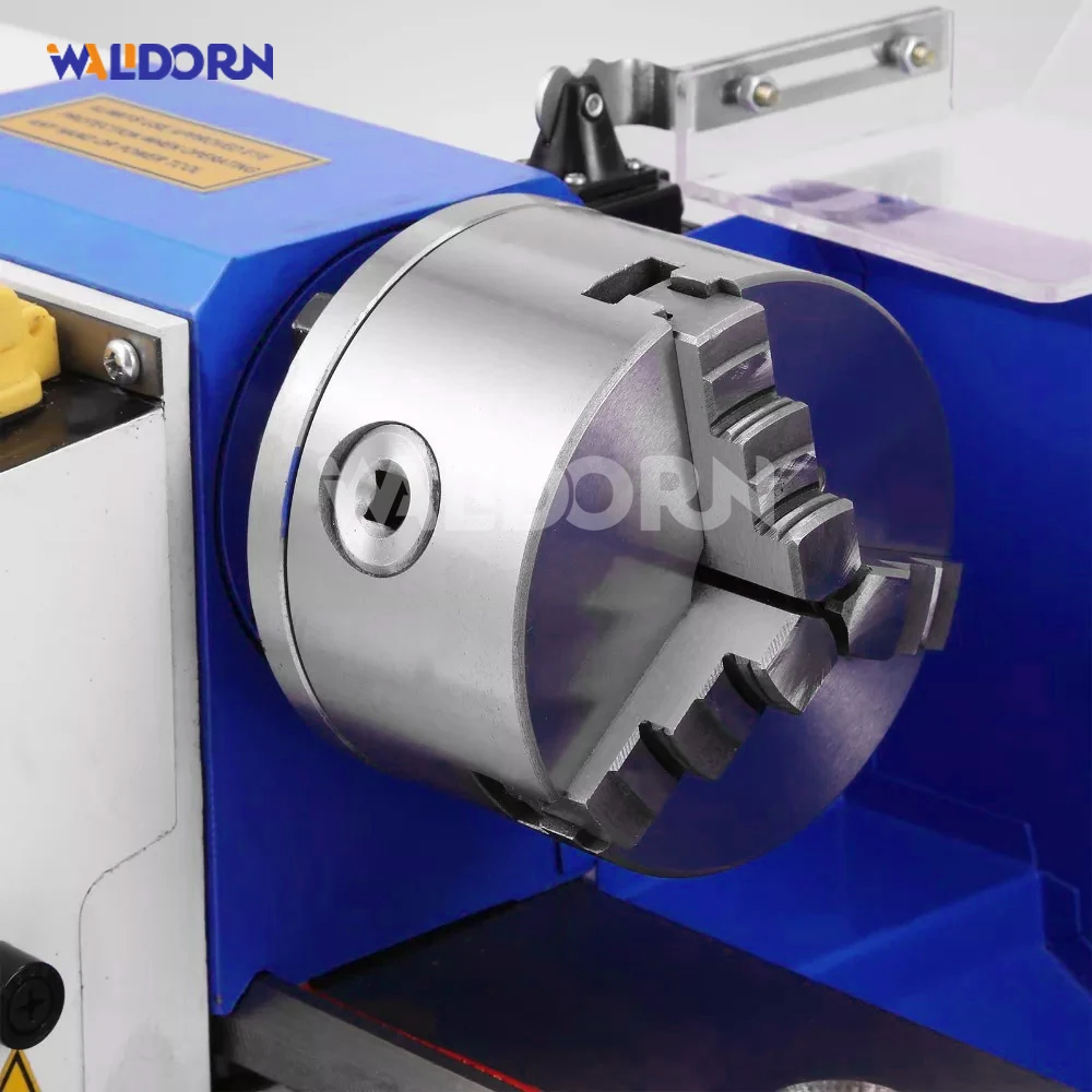 Compact Electric Mini Metal Lathe Benchtop Variable Speed Precision Turning Threading Crafting Tool