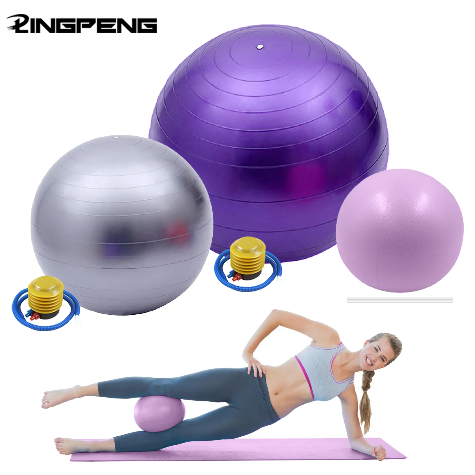 Frauen Gym Yoga Fitness Ball Verdickung Typ Anti-explosion Durchmesser 25/55/75 cm Pilates Workout Mini Ball Sculpting Beine Und Hüften
