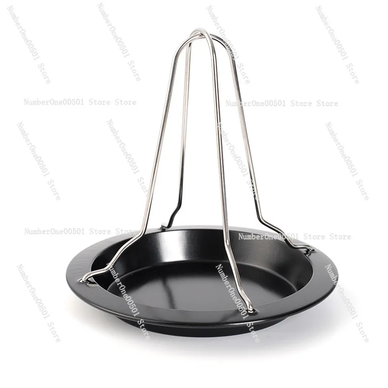 

Stainless Steel Detachable Chicken Roaster Outdoor Turkey Grill Rack Portable BBQ Rotisserie Stand