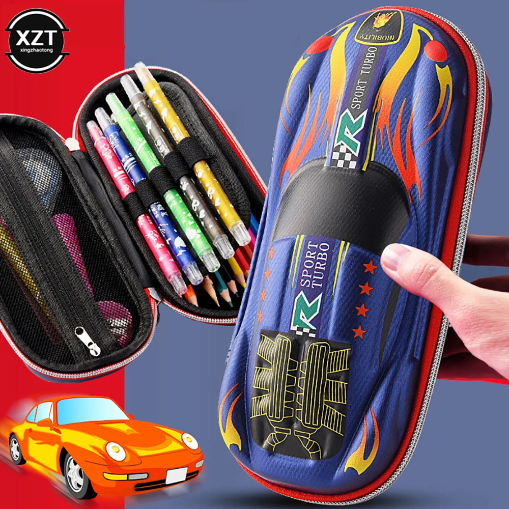 Cool 3D Car Model Pencil Case Stationery Storage Box Large Capacity Waterproof Multifunctional Pen Case Pen Box Pencil Box kids