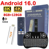 Dispositivo de TV Inteligente Android 16 Q15 8GB 128GB HDR10 4G 5G Wifi Dual con Control Remoto por Voz HD 4K 8K Netflix YouTube Reproductor Multimedia Rápido H313 TV Box