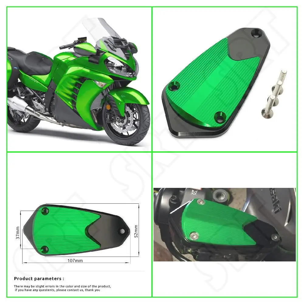 

Fits for Kawasaki GTR 1400 GTR1400 ABS 2007-2018 2019 2020 2021 Motorcycle Front Brake Fluid Reservoir Cylinder Cover Cap Kits