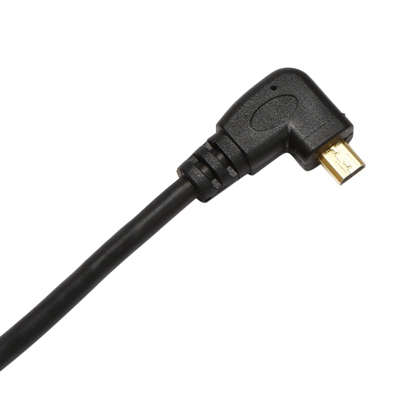 Left-Angled Micro- To  Male Cable Stretched Length For Cameras