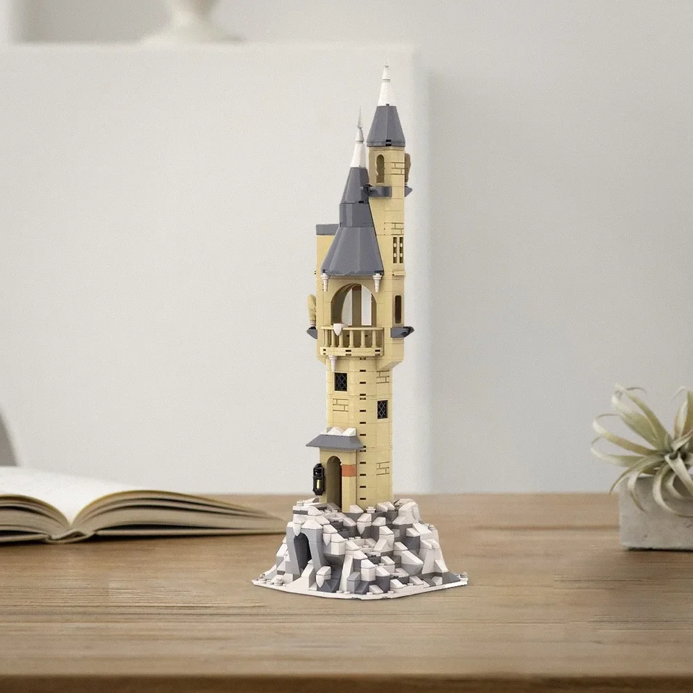 Magische Eulenhaus-MOC-Bausteine, Zauberer-Haustierhabitat mit Sitzstange, verzauberter Vogelkäfig-DIY-Modell für Potter-Fans