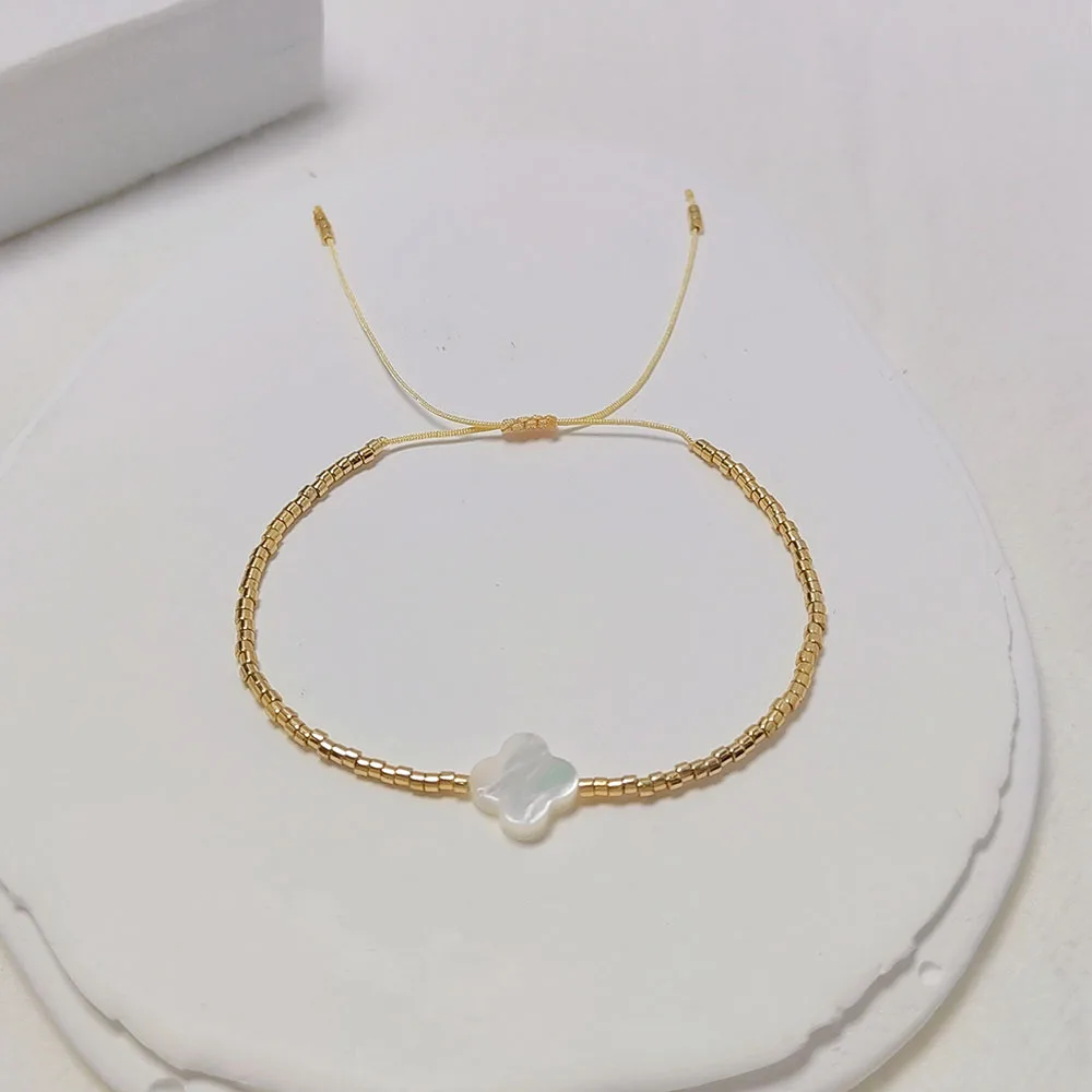 Miyuki-Perlenarmband mit Bösem Blick & Gänseblümchen-Anhänger, stapelbar, verstellbar, Pulseras-Schmuck für Frauen, Teenager, Boho-Strandschmuck – Detail 11