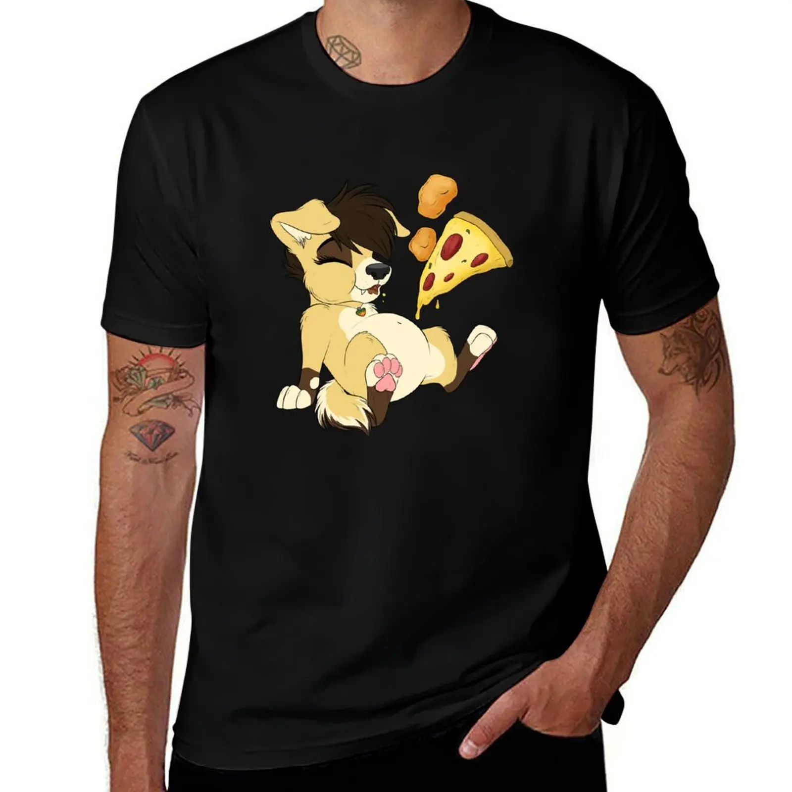 Food Lupi T-Shirt Large Size Short Sleeve T-Shirt