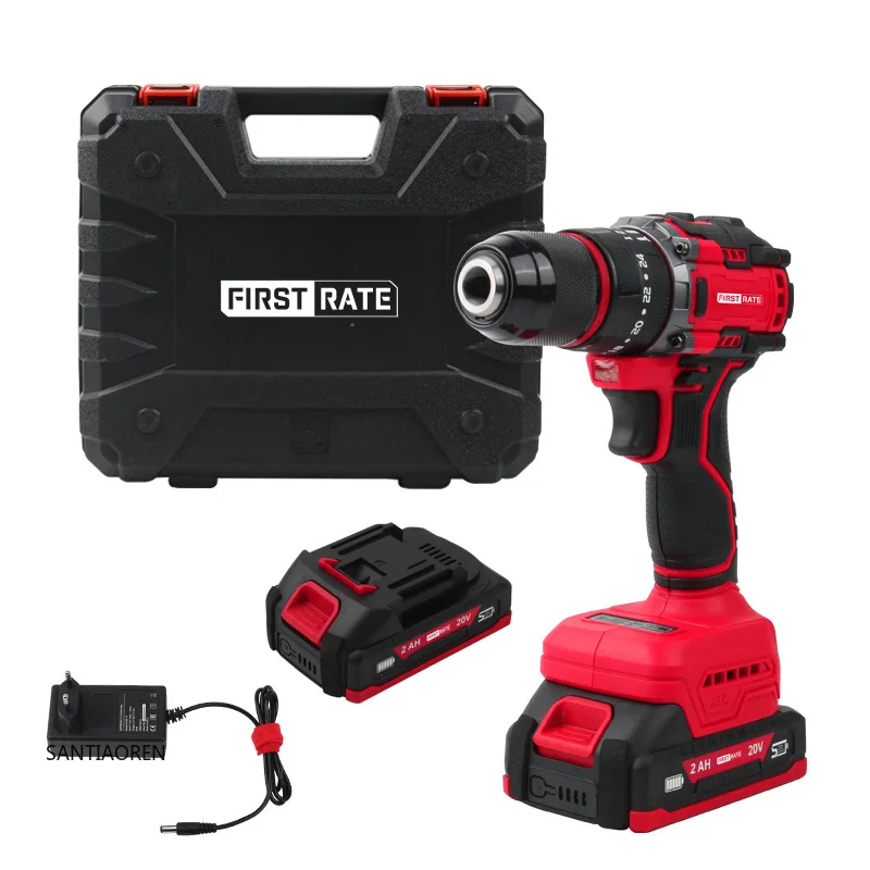 

2025High Performance Durable 21V Lithium Battery Powered Cordless Drill and Impact Screw Driver Electric Drill Machine