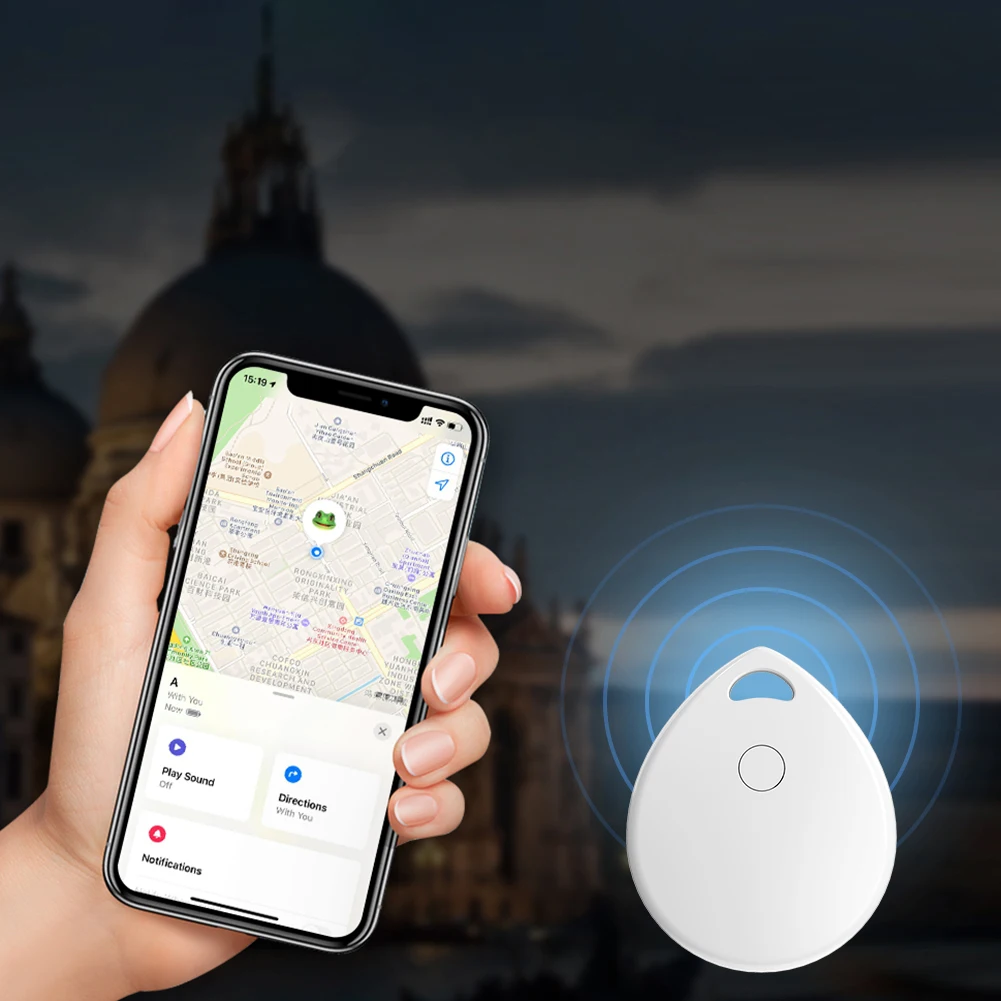 Smart GPS Tracker Work with Apple Find My Item Locator Waterproof Car Key Pet Kids Finder for Keys Wallet Bag Backpack Suitcase