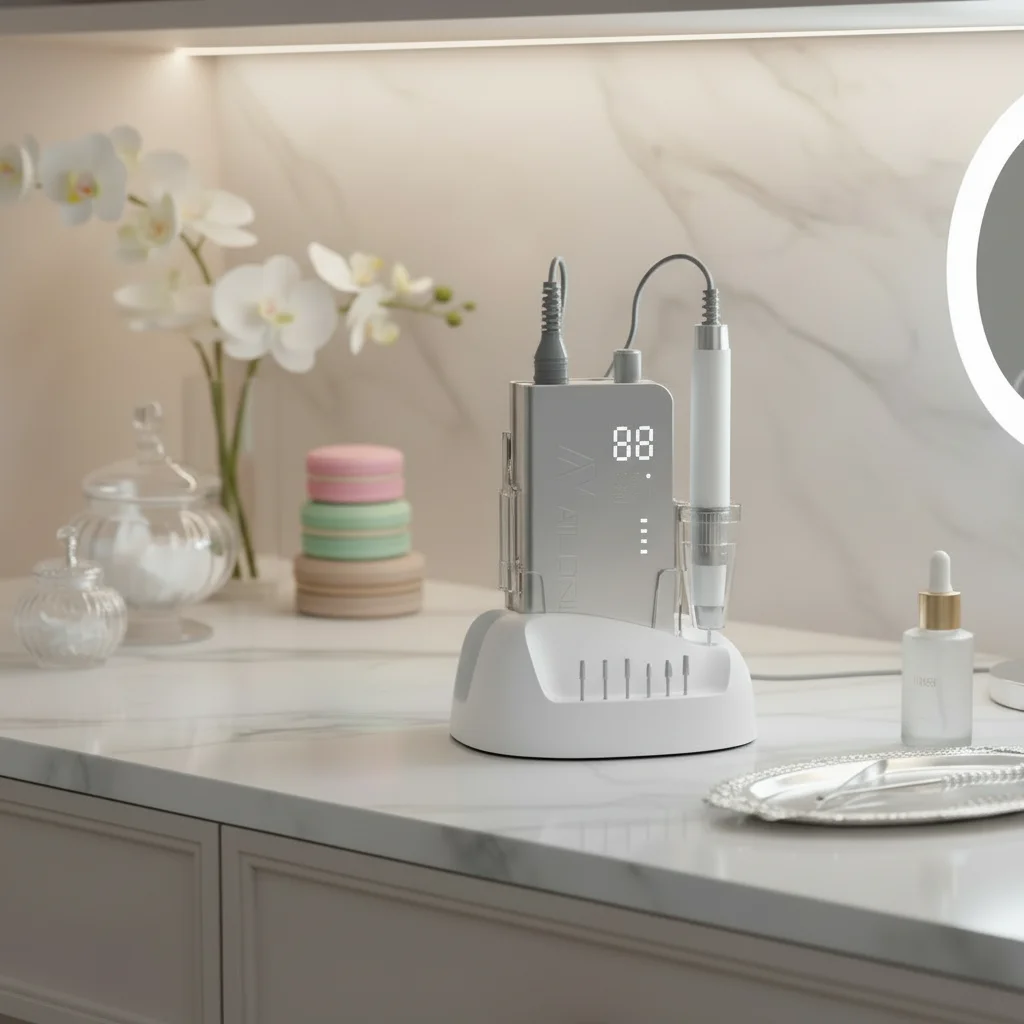 35000RPM Rechargeable Nail E-File Machine Cordless Nail Drill with Bits  Base for Acrylic Nails Remove Nail Gel Polish Manicure