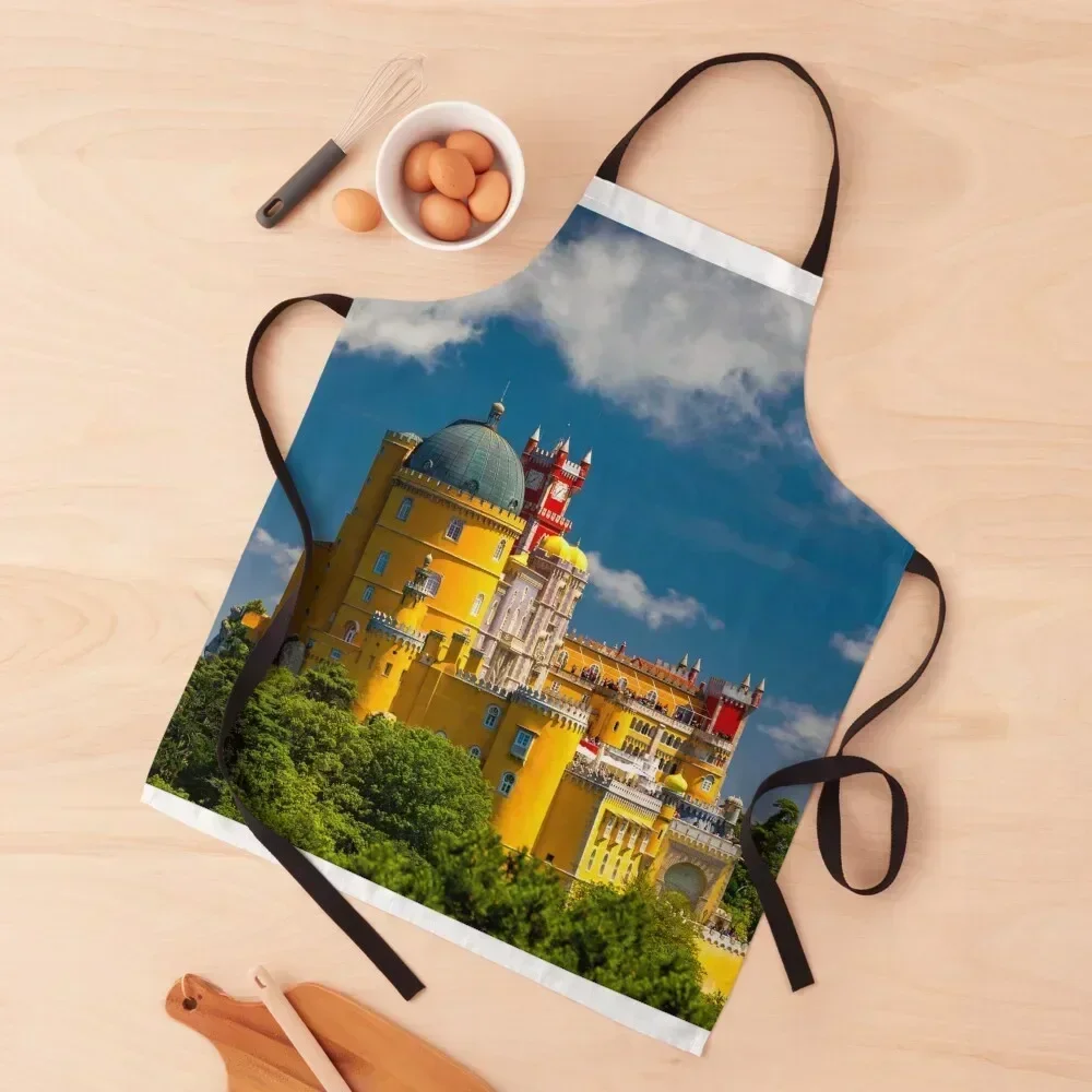 

Pena National Palace, Sintra, Portugal. Apron chef for man chef costume Woman Kitchens Men's Kitchen Apron