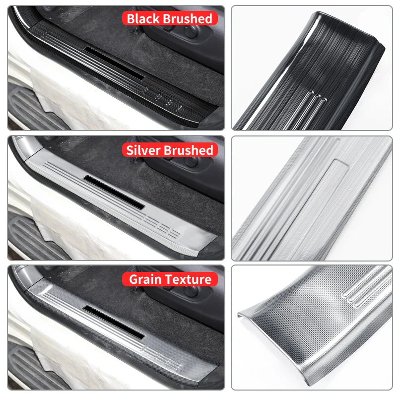 For 2021 2022 2023 Toyota Land Cruiser 300 Stainless Steel Threshold Protective Cover LC300 Interior Upgraded Accessories Tuning