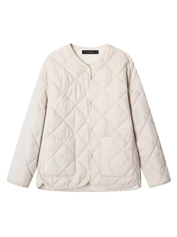 

Куртка женская зимняя повседневная из хлопка больших размеров, с ромбовидным узором, от корейского/японского бренда...