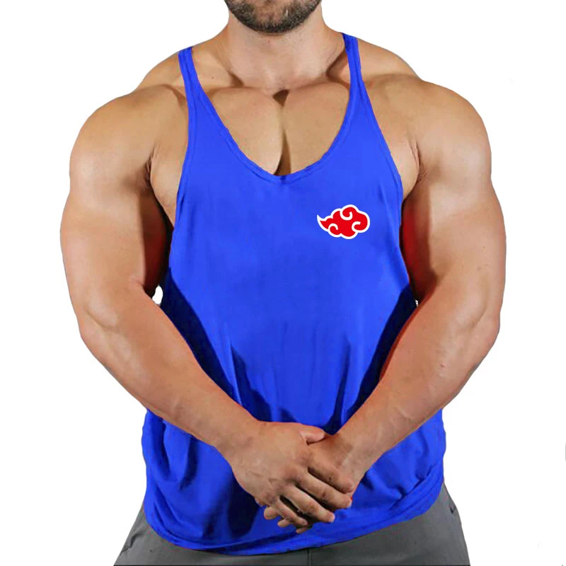 Anime Gyms Clothing Mens Bodybuilding Spacex Tank Top Cotton Running Vest Sweatshirt Fitness Workout Sportswear Tops Male