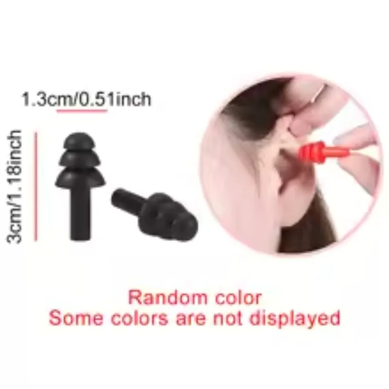 6 Pairs Colorful Silicone Earplugs - Soft & Comfortable, Waterproof & Noise-Canceling for Sleep & Swimming view 6