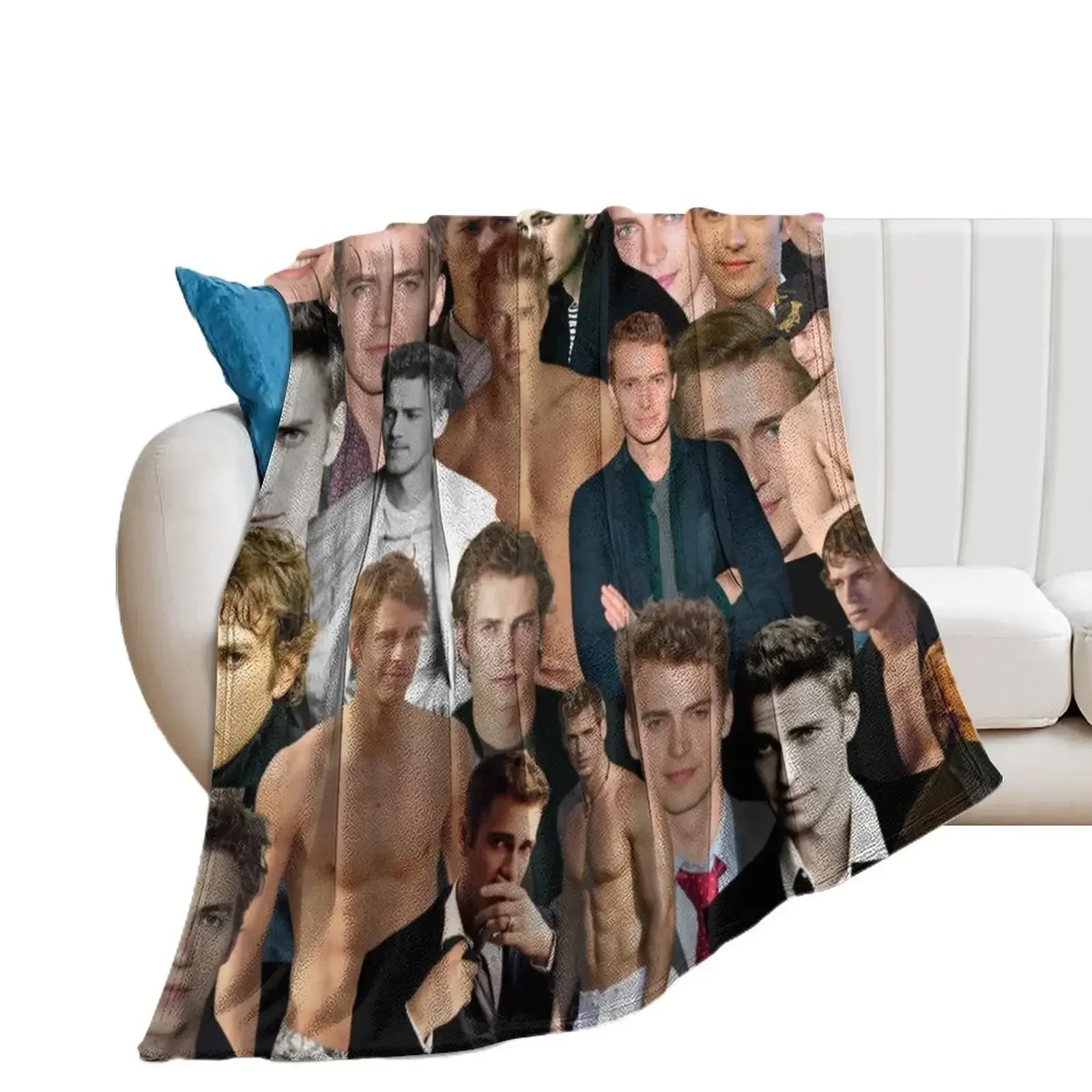 

hayden christensen photo collage Throw Blanket Soft Big Sofa Throw Blankets