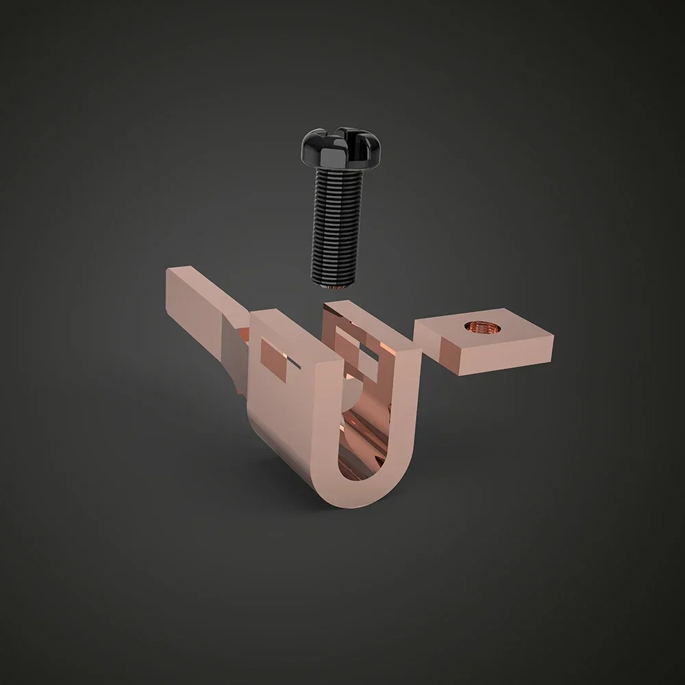 Viborg VI-06BC Audio Grade Pure Red Copper IEC Inlet Socket Plug Jack High Fidelity Connectivity Pure Copper IEC Cable