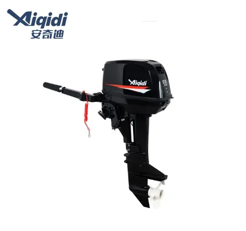 AIQIDI 9.8HP 2 Stroke 2 Cylinders Outboard Engine Tiller Control Water Cooling T9.8 Outboard Motor