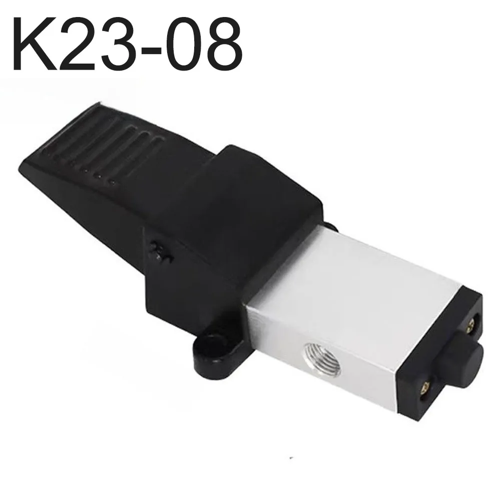 Industrial 4F210-08 Pneumatic Foot Valve 5 Port 2 Way Air Operated Foot Switch Compatible with Thread Connections