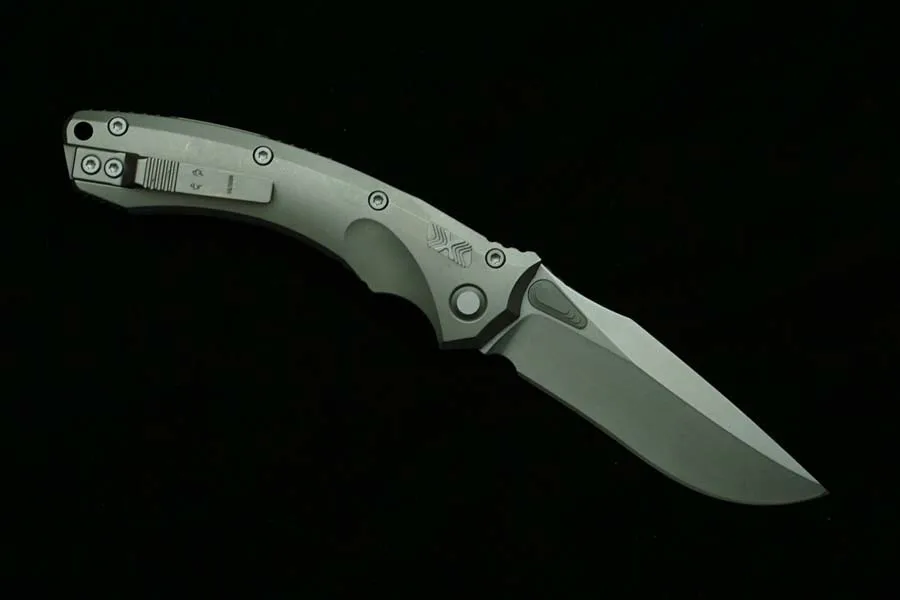 New Amphibious 137RL Manual Titanium Handle Mark M390MK Blade Outdoor Camping Hunting Kitchen Survival EDC Tool Folding Knife